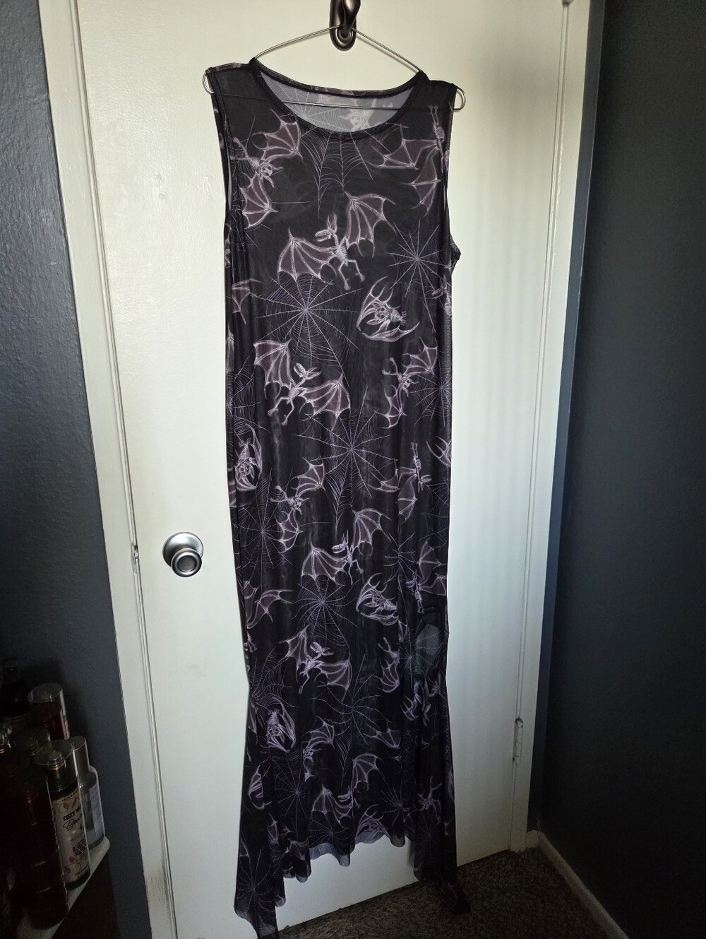 BlackMilk Bat Bones Godet Maxi Dress - Picture 4 of 6